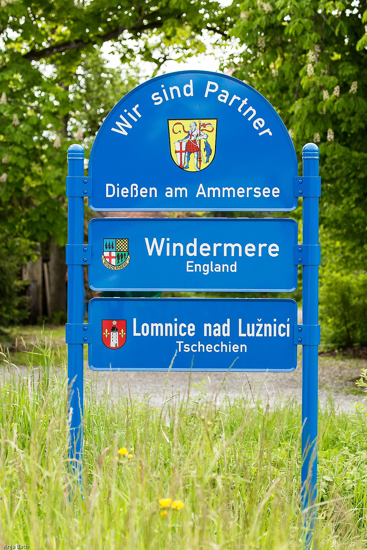 Orstschild Partnerstadt Windermere