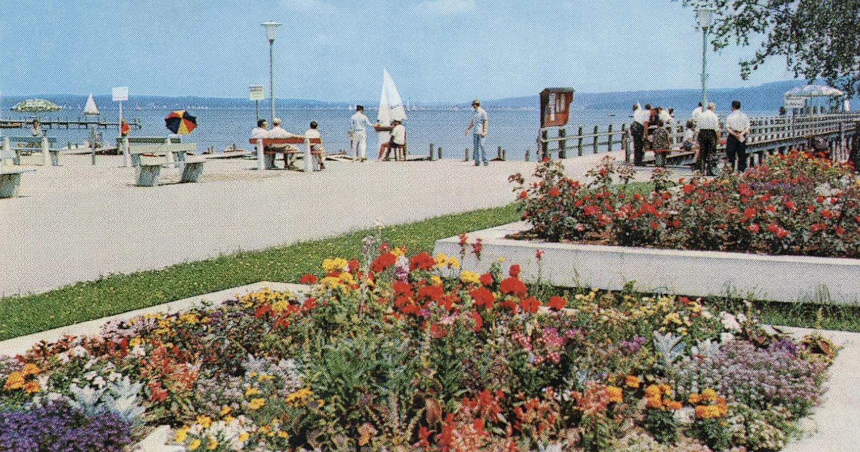 Seeanlagen Ansichtkarte um 1972